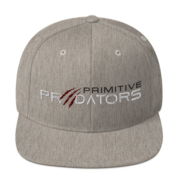 Snapback Hat - Primitive Predators Logo / Heather Grey